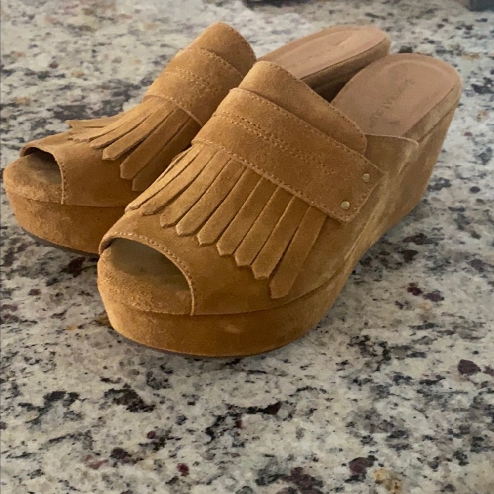 Chocolat Blu Suede Wedges